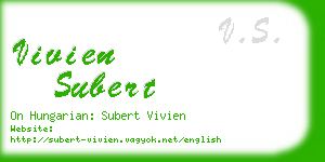 vivien subert business card